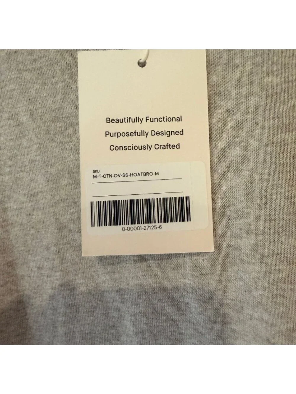Everlane Men's The Midweight Tee Heathered Oat Brown Size M NWT - Picture 4 of 6